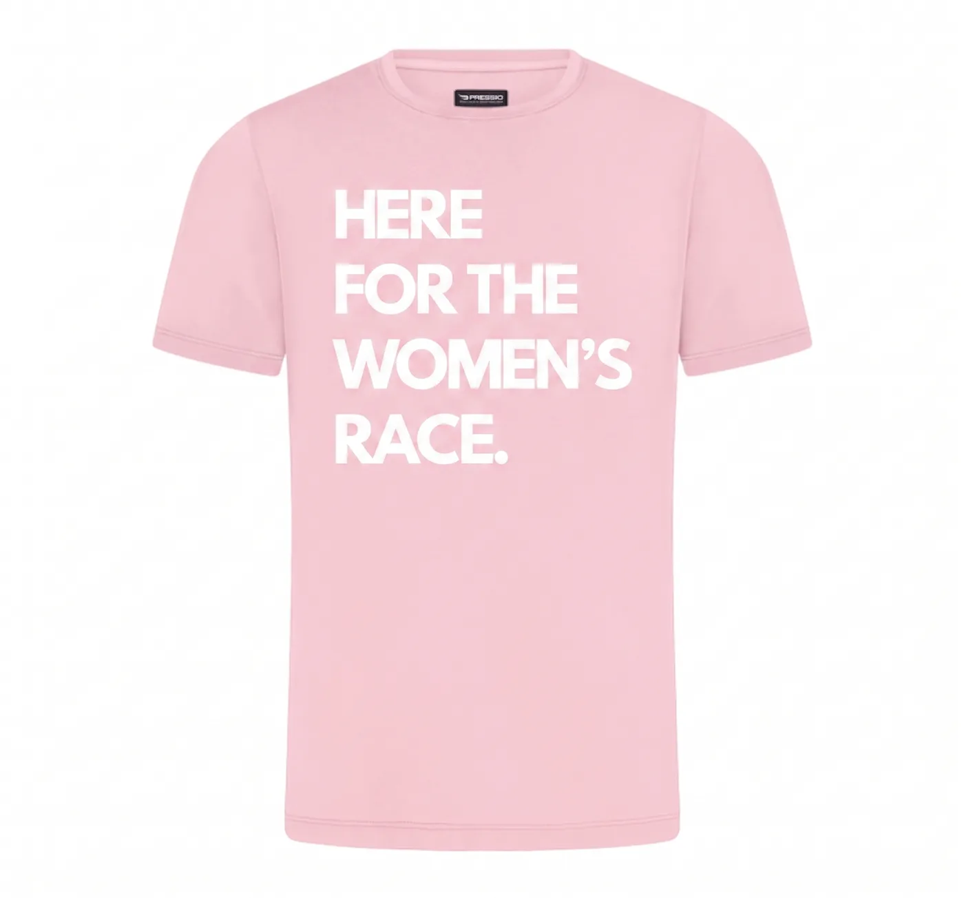 The Statement Tee in Pink / white